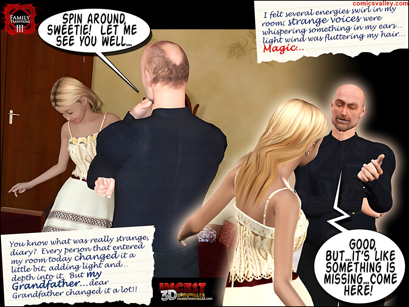 Family Traditions [IncestChronicles3D], Family Traditions 3, page 29 of 90