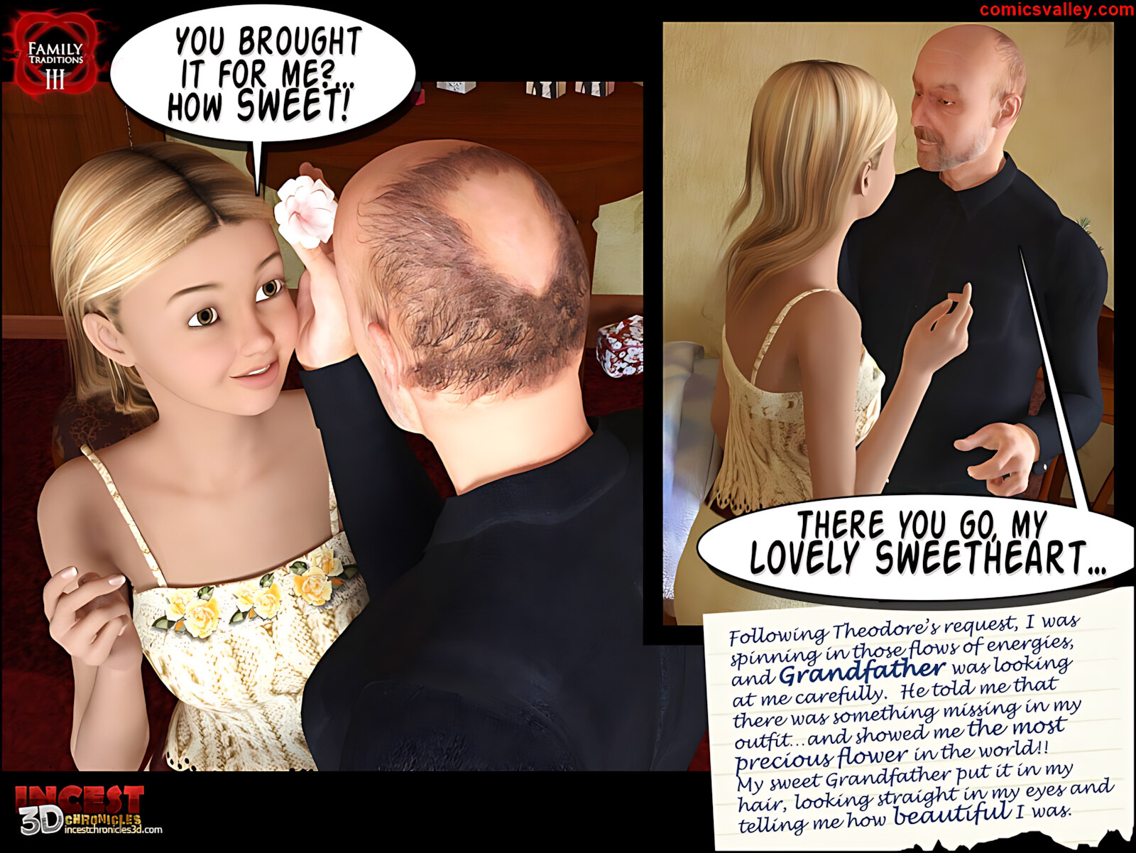 Family Traditions [IncestChronicles3D], Family Traditions 3, page 30 of 90