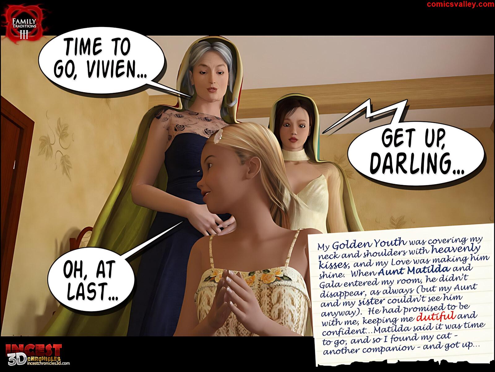 Family Traditions [IncestChronicles3D], Family Traditions 3, page 33 of 90