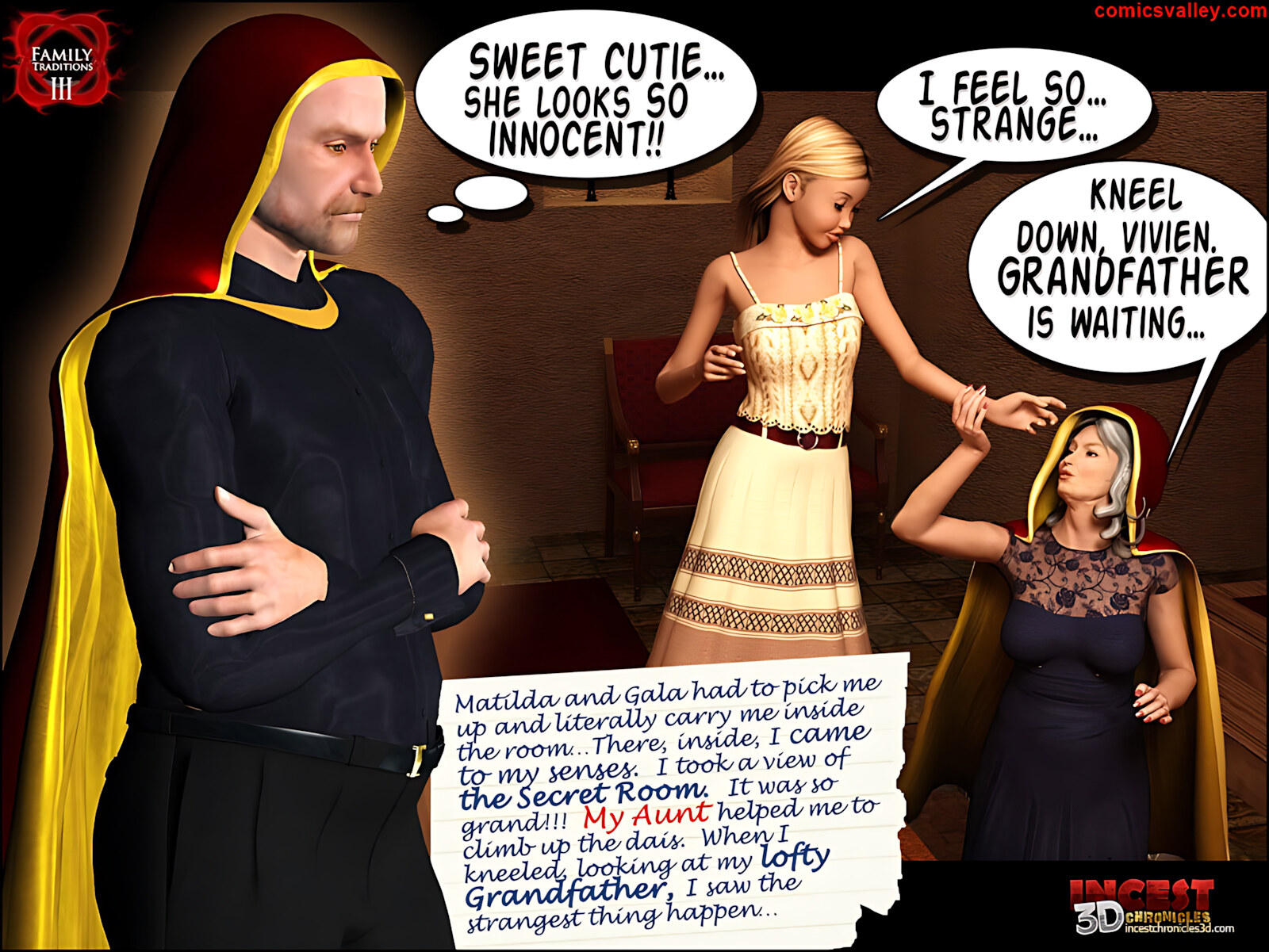 Family Traditions [IncestChronicles3D], Family Traditions 3, page 36 of 90