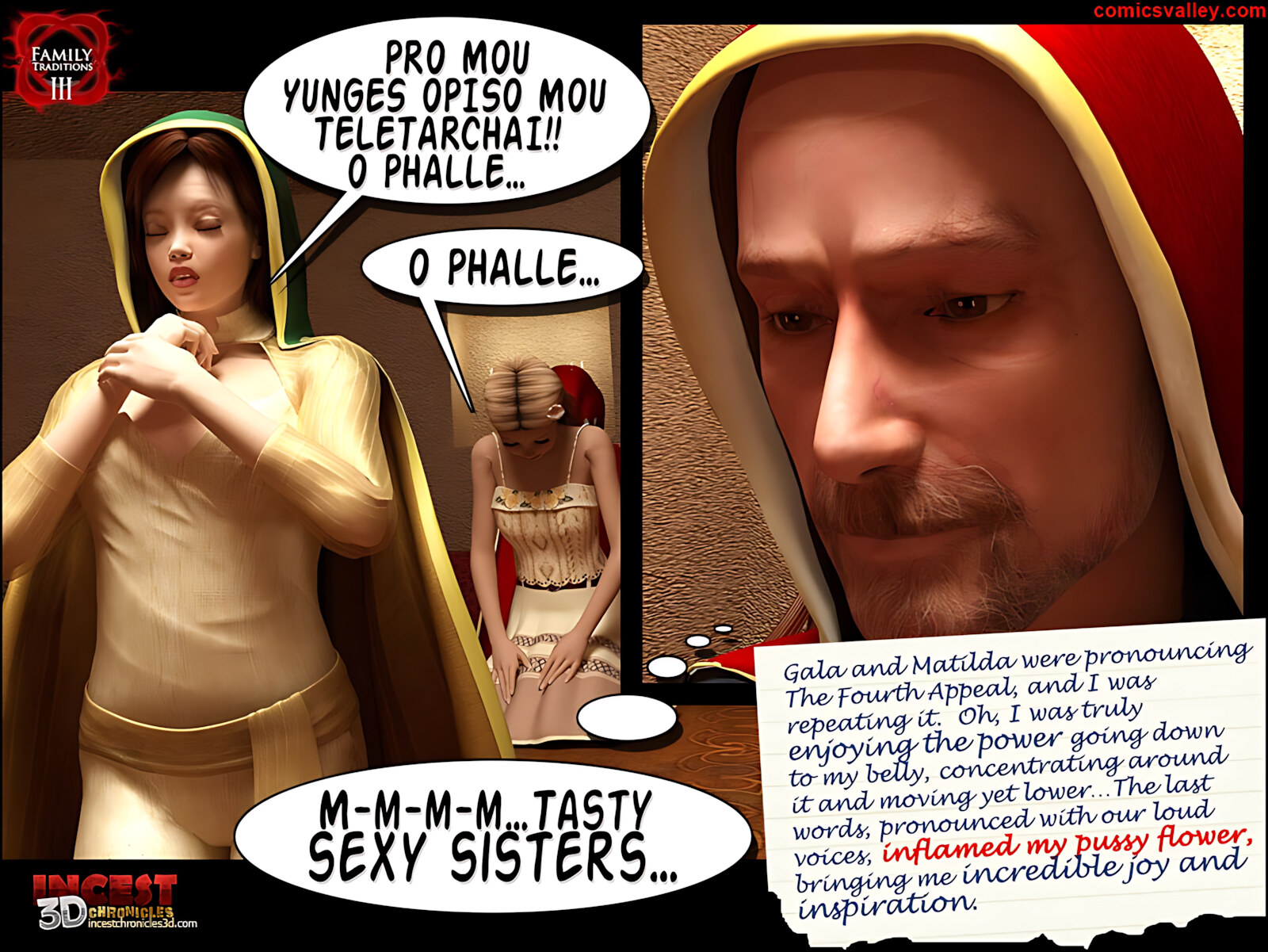 Family Traditions [IncestChronicles3D], Family Traditions 3, page 39 of 90
