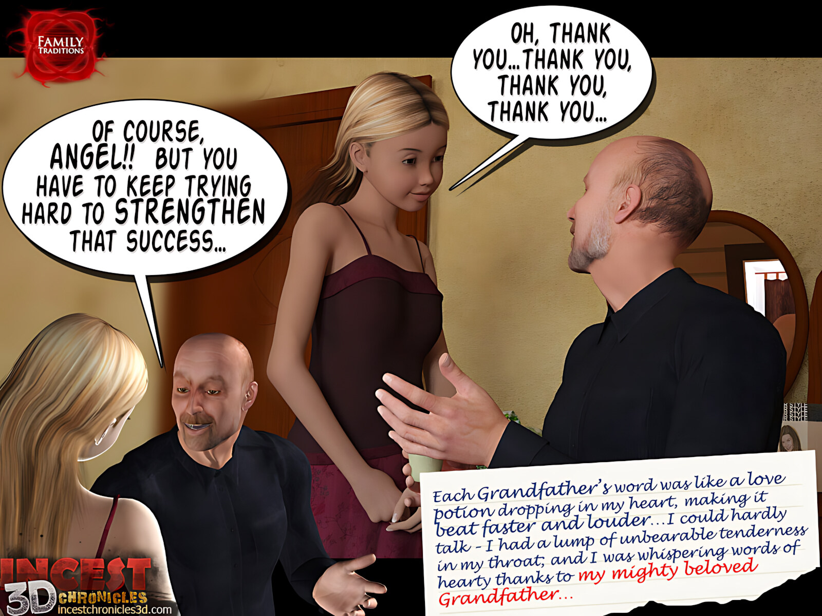 Family Traditions [IncestChronicles3D], Family Traditions 1, page 13 of 80