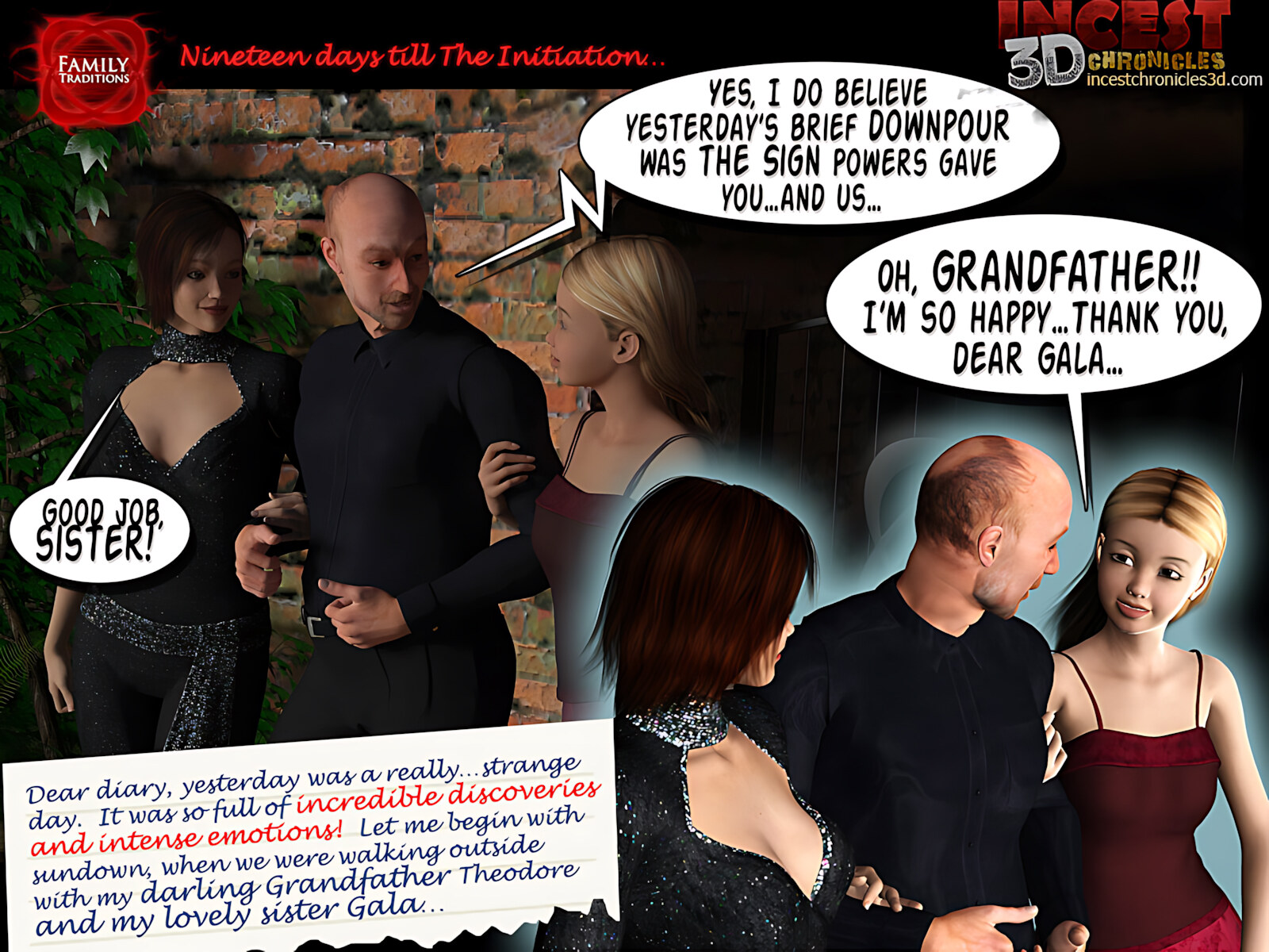 Family Traditions [IncestChronicles3D], Family Traditions 1, page 37 of 80