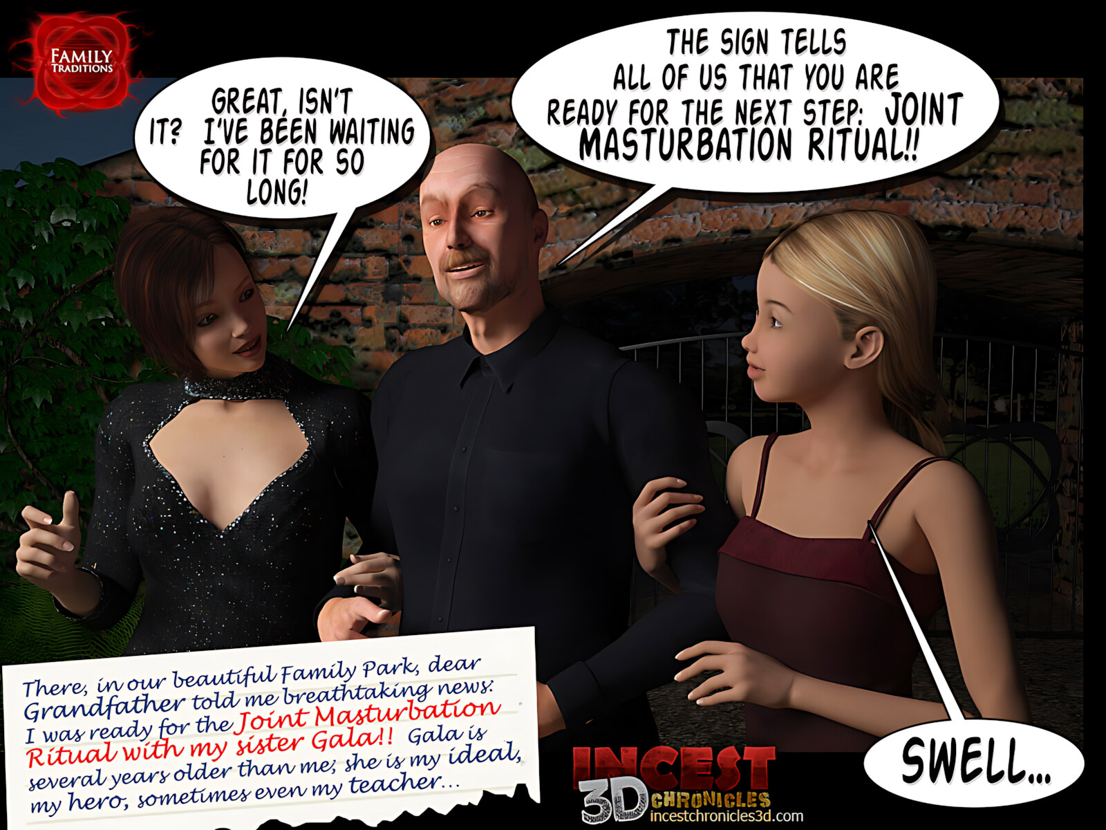 Family Traditions [IncestChronicles3D], Family Traditions 1, page 38 of 80