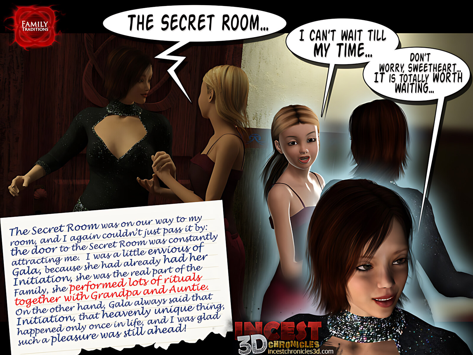 Family Traditions [IncestChronicles3D], Family Traditions 1, page 40 of 80
