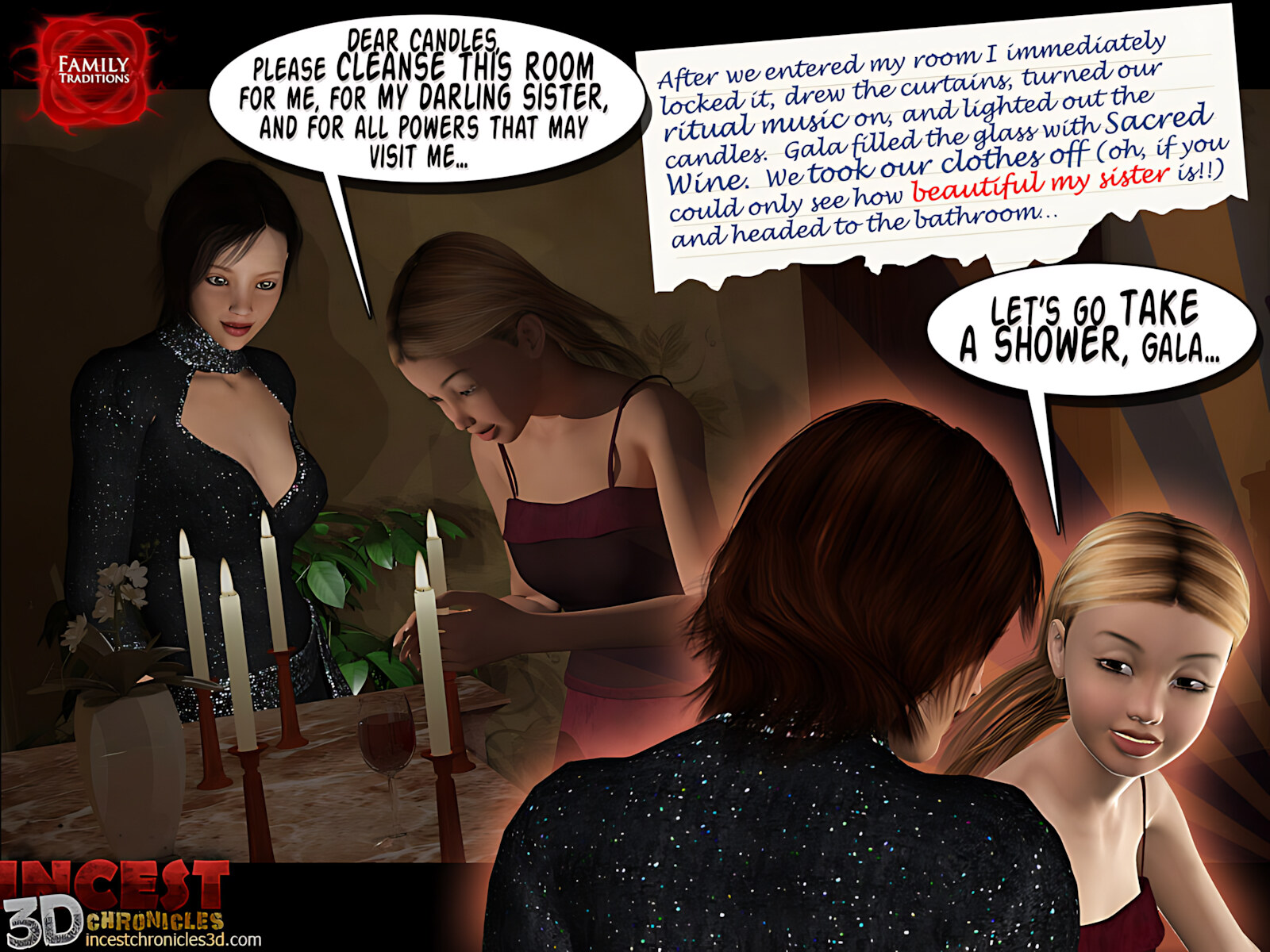 Family Traditions [IncestChronicles3D], Family Traditions 1, page 41 of 80