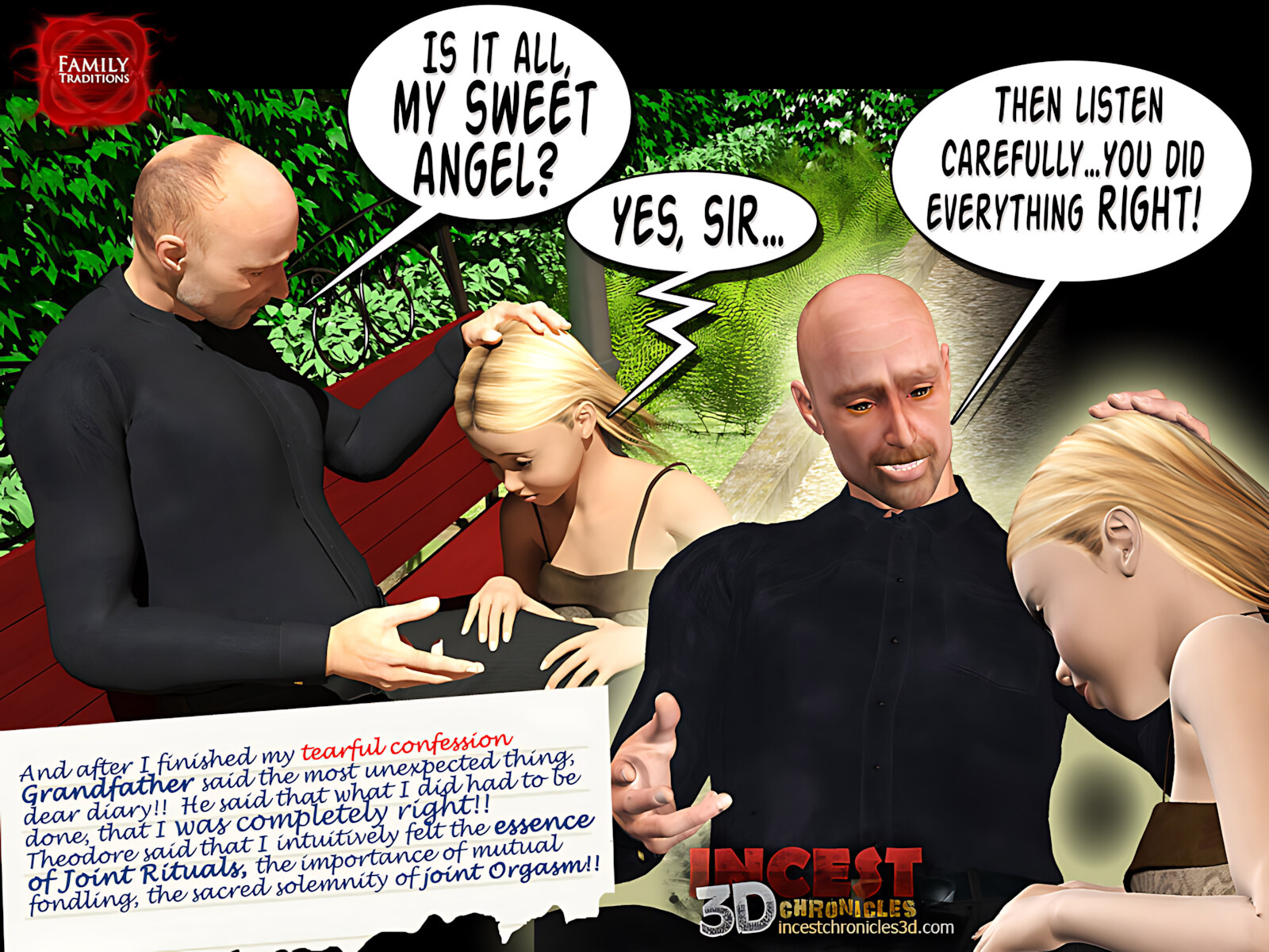 Family Traditions [IncestChronicles3D], Family Traditions 1, page 77 of 80