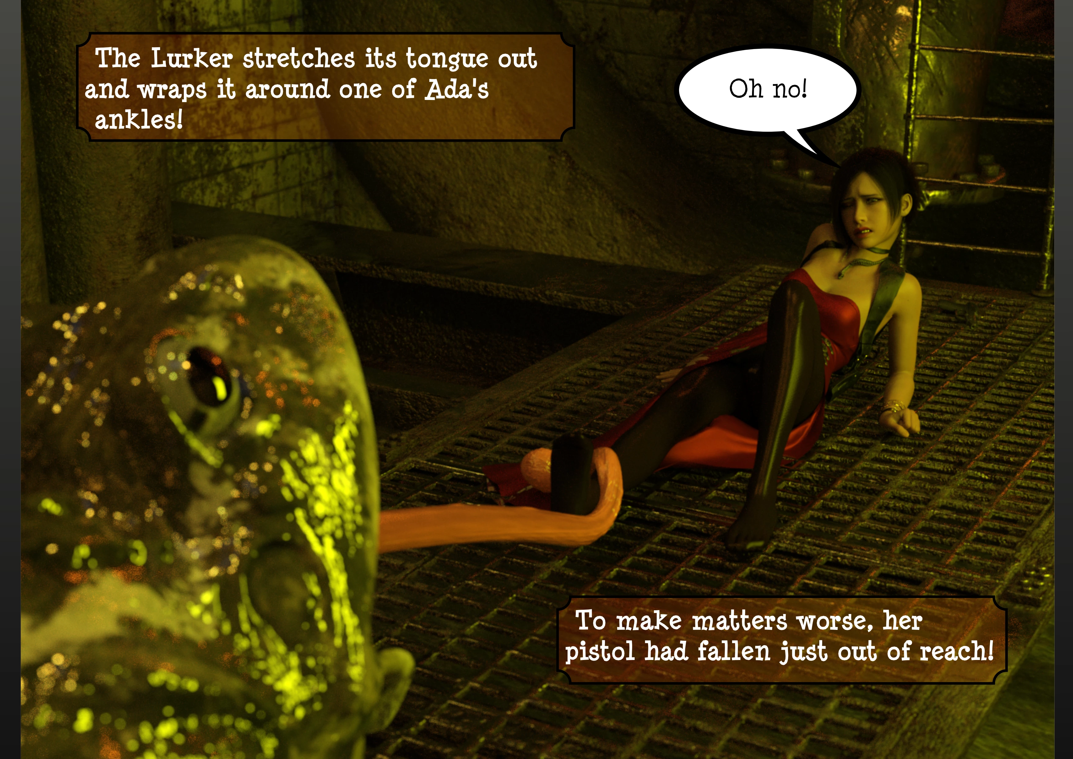 Ada Wong vs the Lurker [Umbradiadem], Ada Wong vs the Lurker, page 4 of 30