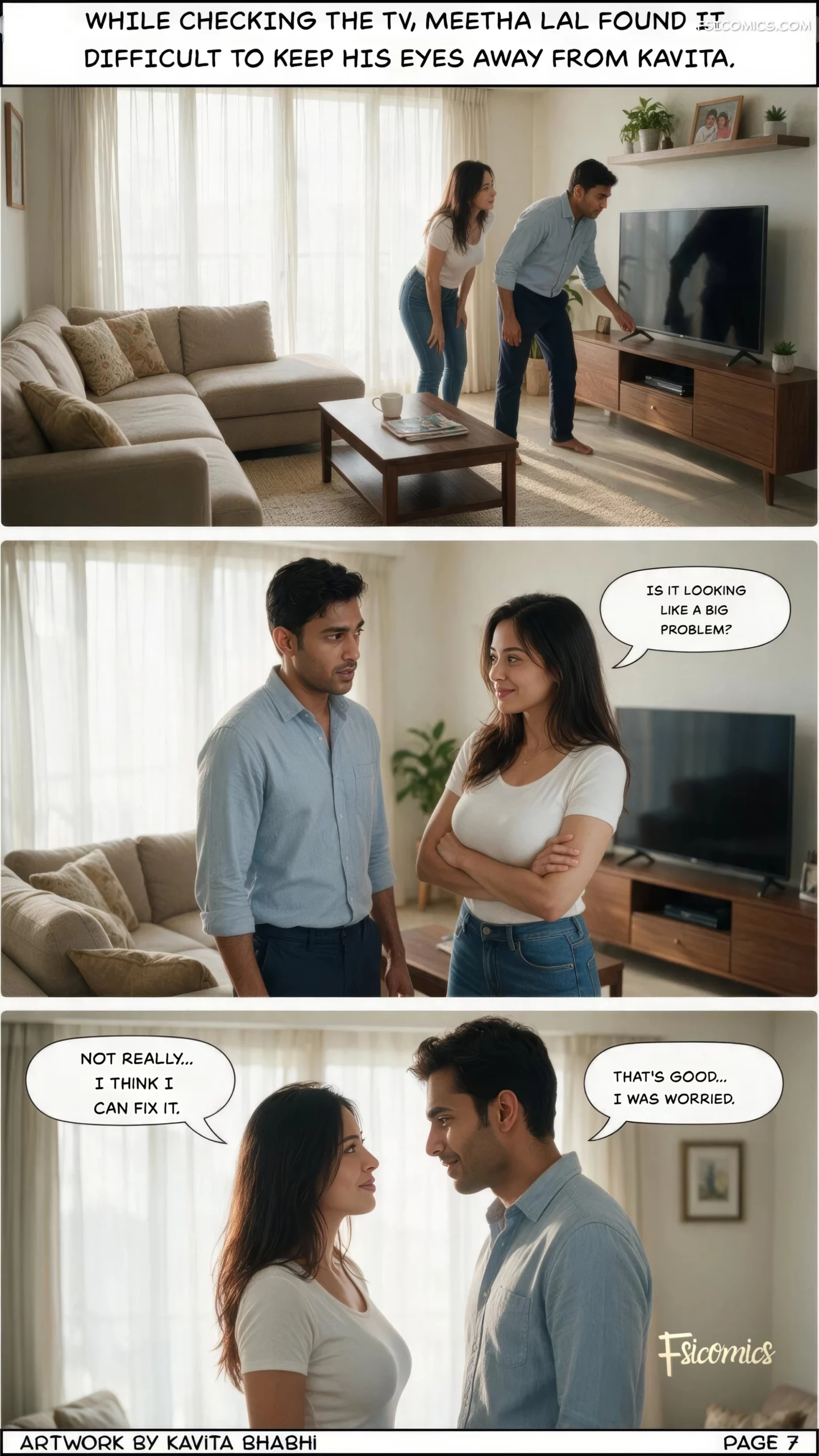 Forbidden Neighbor – Desi Desires, 1. Forbidden Neighbor - Chapter 1, page 8 of 22
