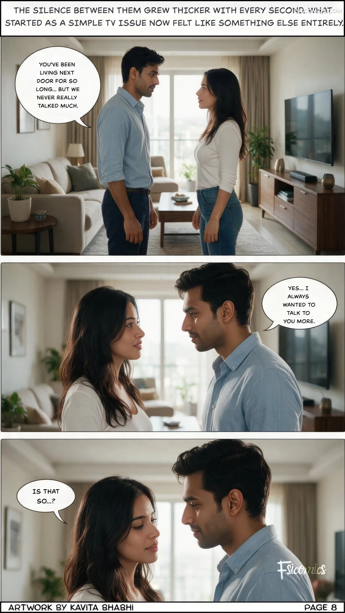 Forbidden Neighbor – Desi Desires, 1. Forbidden Neighbor - Chapter 1, page 9 of 22