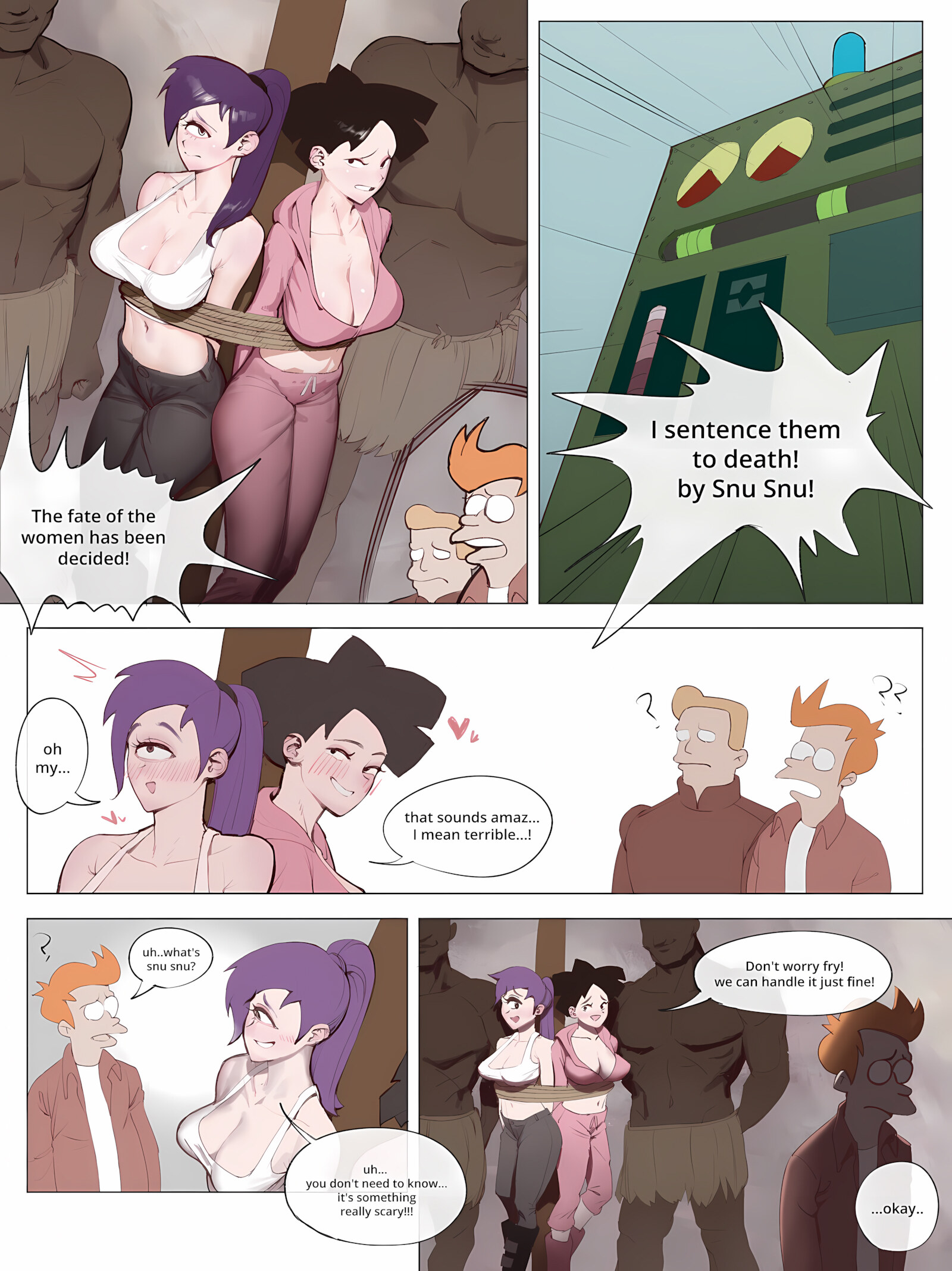 futurama – blacked snu snu [wjs07], futurama - blacked snu snu, page 1 of 3