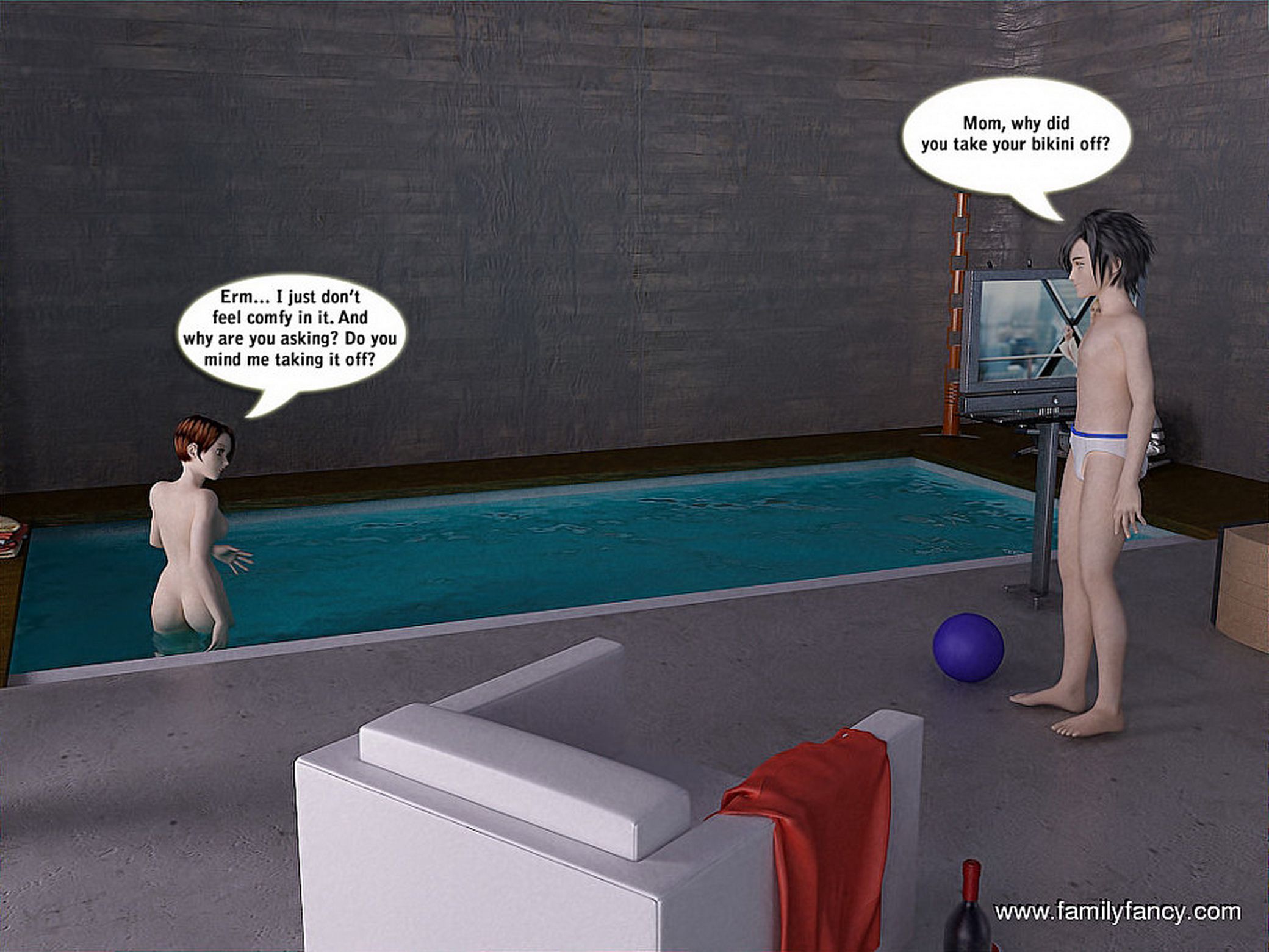Gang-banging in the pool [FamilyFancy], Gang-banging in the pool, page 4 of 30