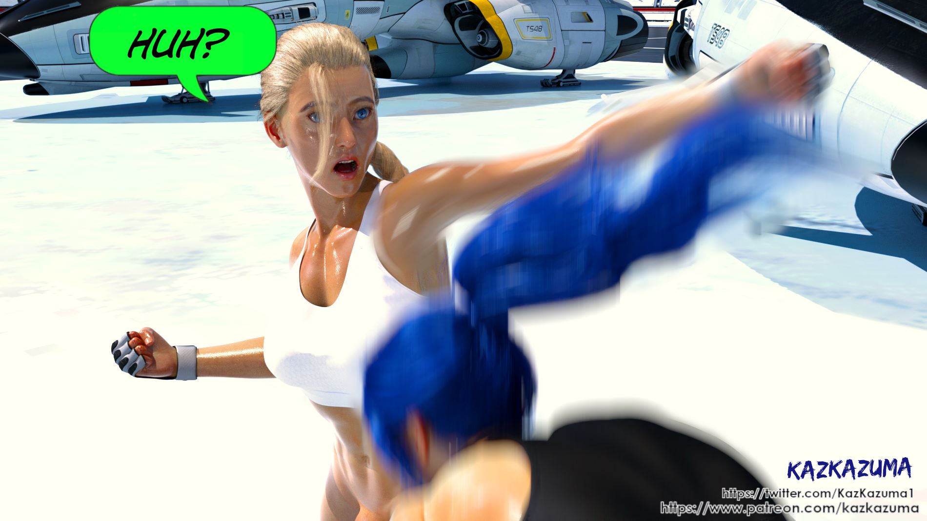 Leona Training Cammy [KazKazuma7], Leona Training Cammy, page 13 of 17
