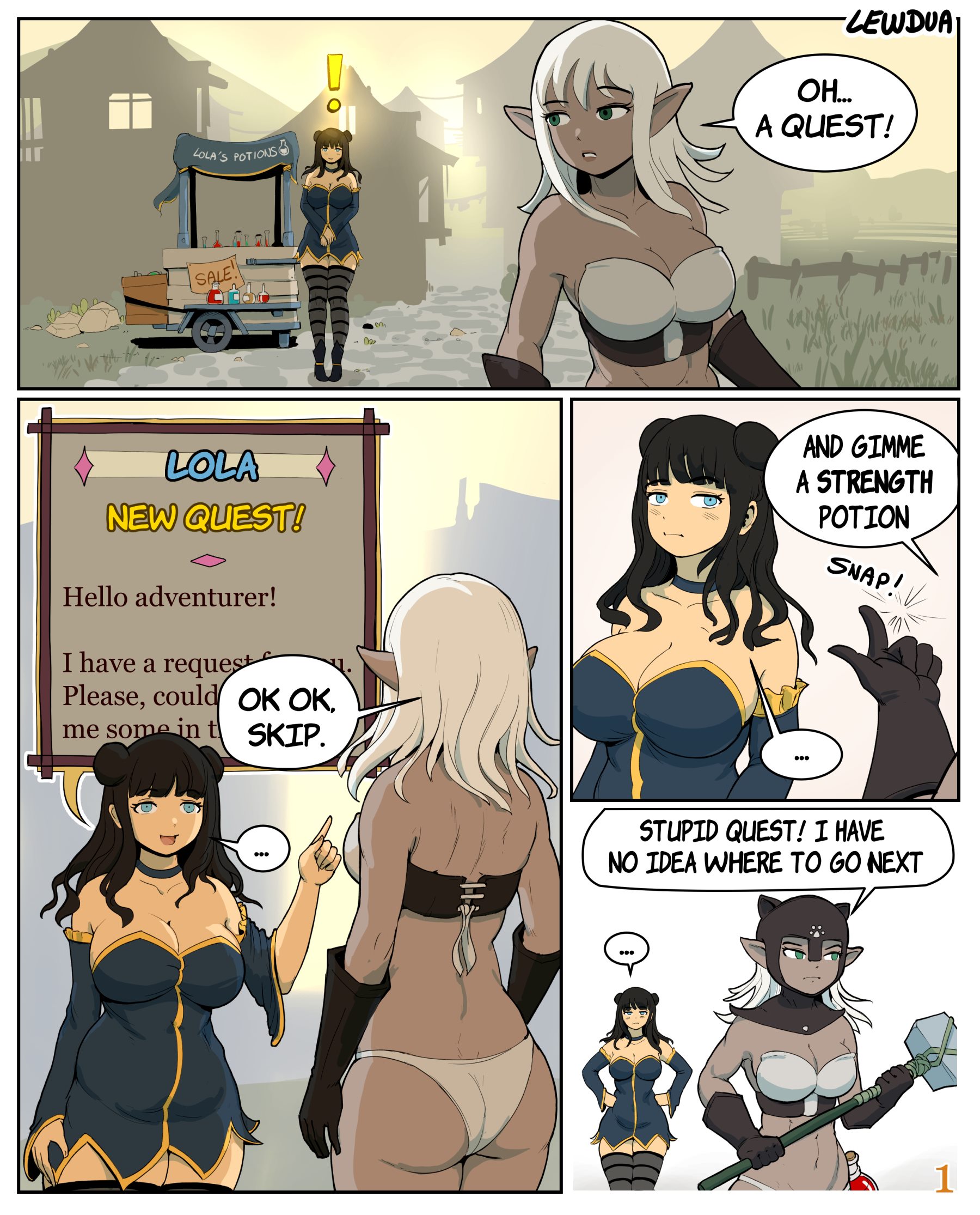 Lola meets Pamela [Lewdua], Lola meets Pamela, page 1 of 11