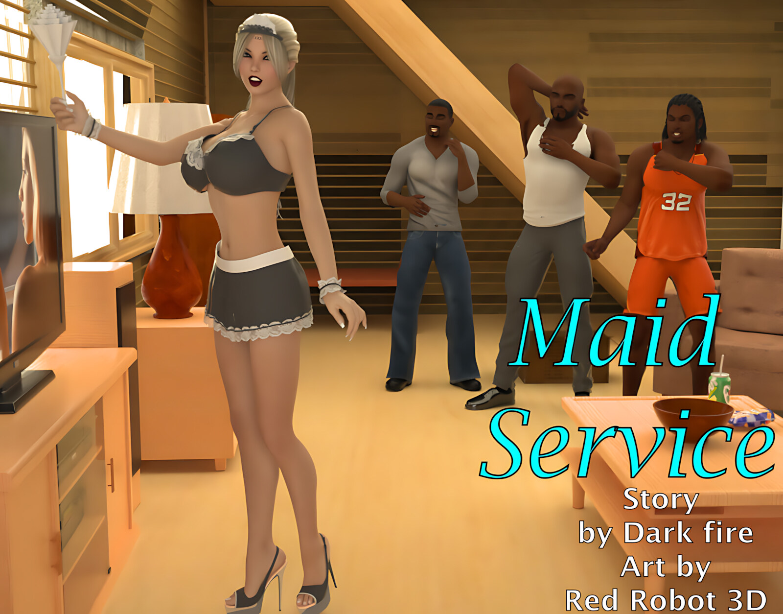 Maid Service [BlackonWhite3D], Maid Service, page 1 of 49
