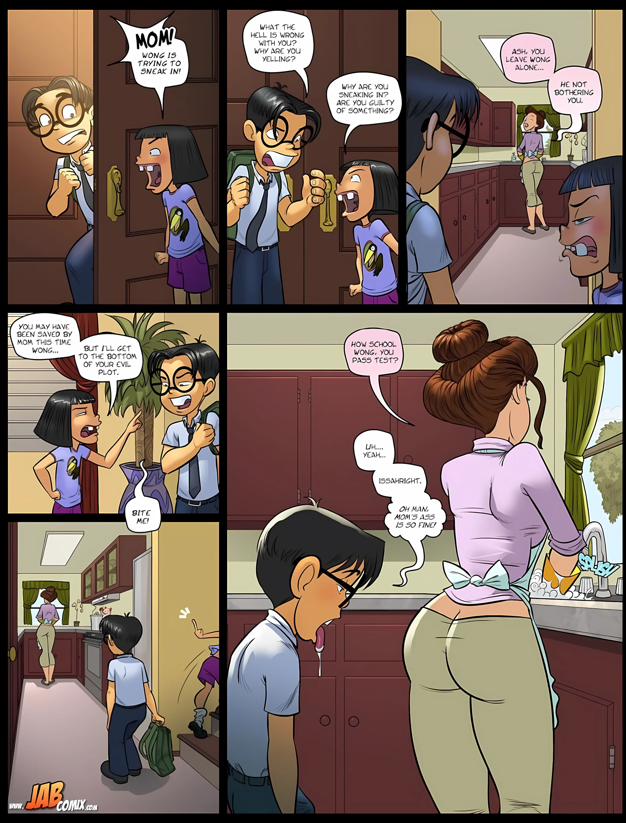 My Hot Ass Neighbor [JABComix], 5 . My Hot Ass Neighbor - Taking a Peek - Chapter 5, page 12 of 22