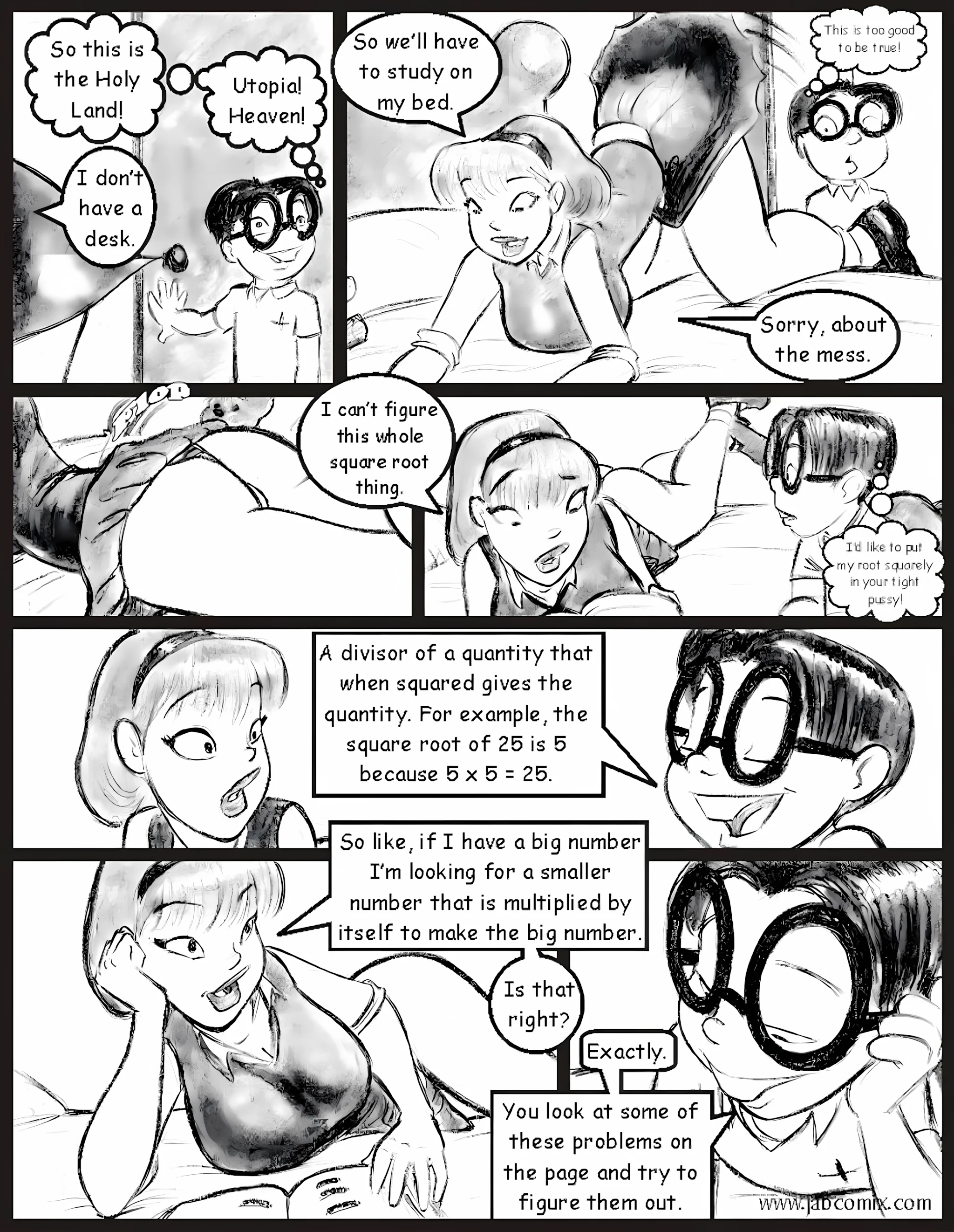 My Hot Ass Neighbor [JABComix], 2 . My Hot Ass Neighbor - Tutoring - Chapter 2, page 6 of 14