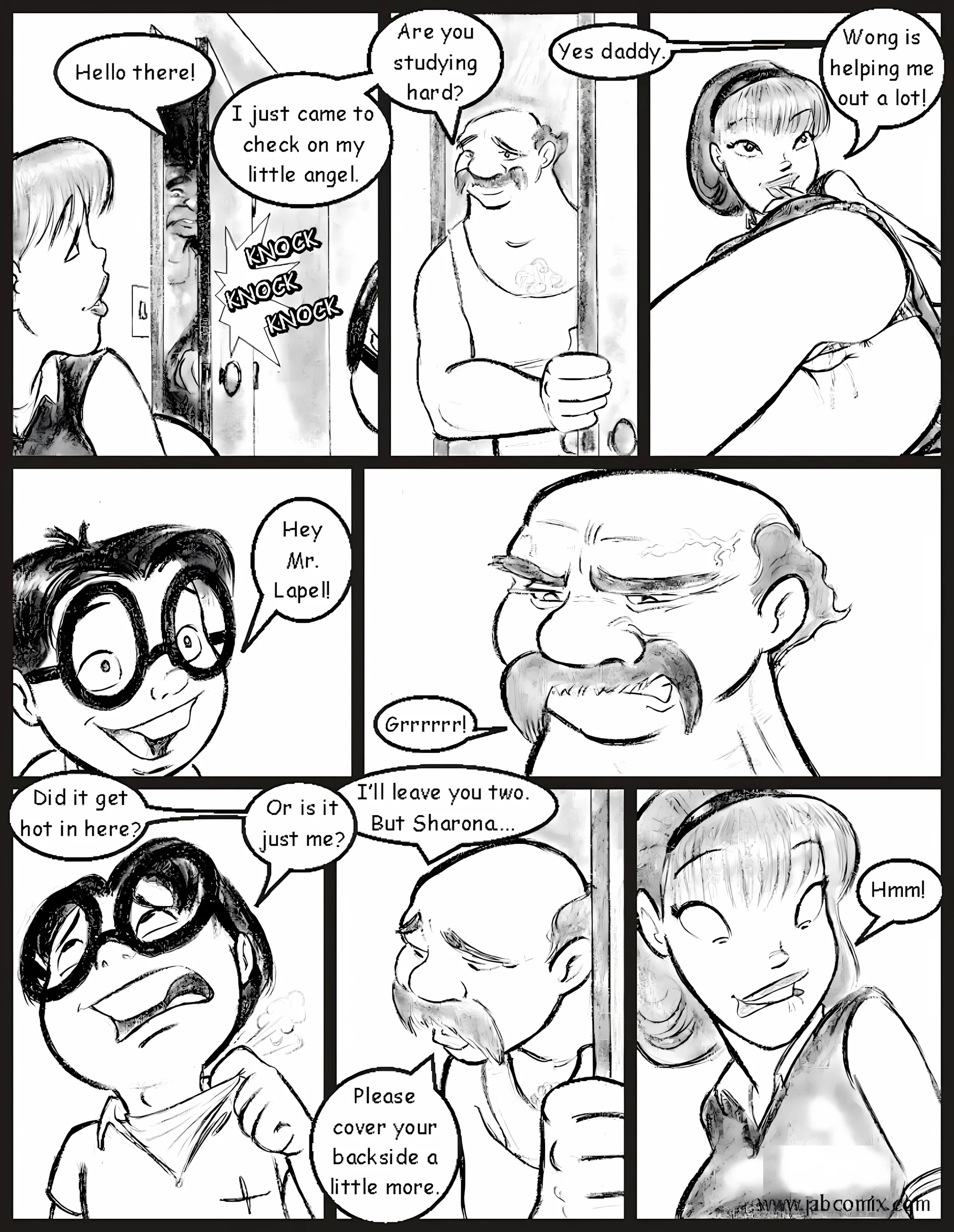 My Hot Ass Neighbor [JABComix], 2 . My Hot Ass Neighbor - Tutoring - Chapter 2, page 8 of 14